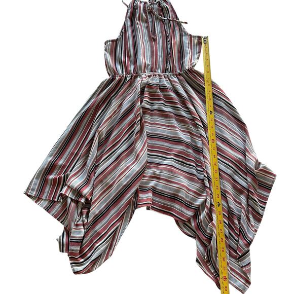 Soprano Dress Womens Size Small Halter Asymmetrical Frilly Summer Beachy Cruise - Picture 3 of 8